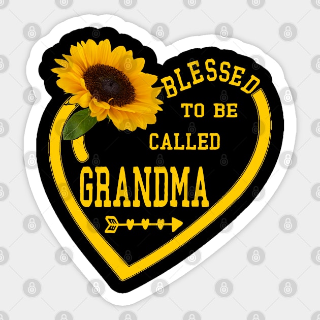 blessed to be called grandma Sticker by Leosit